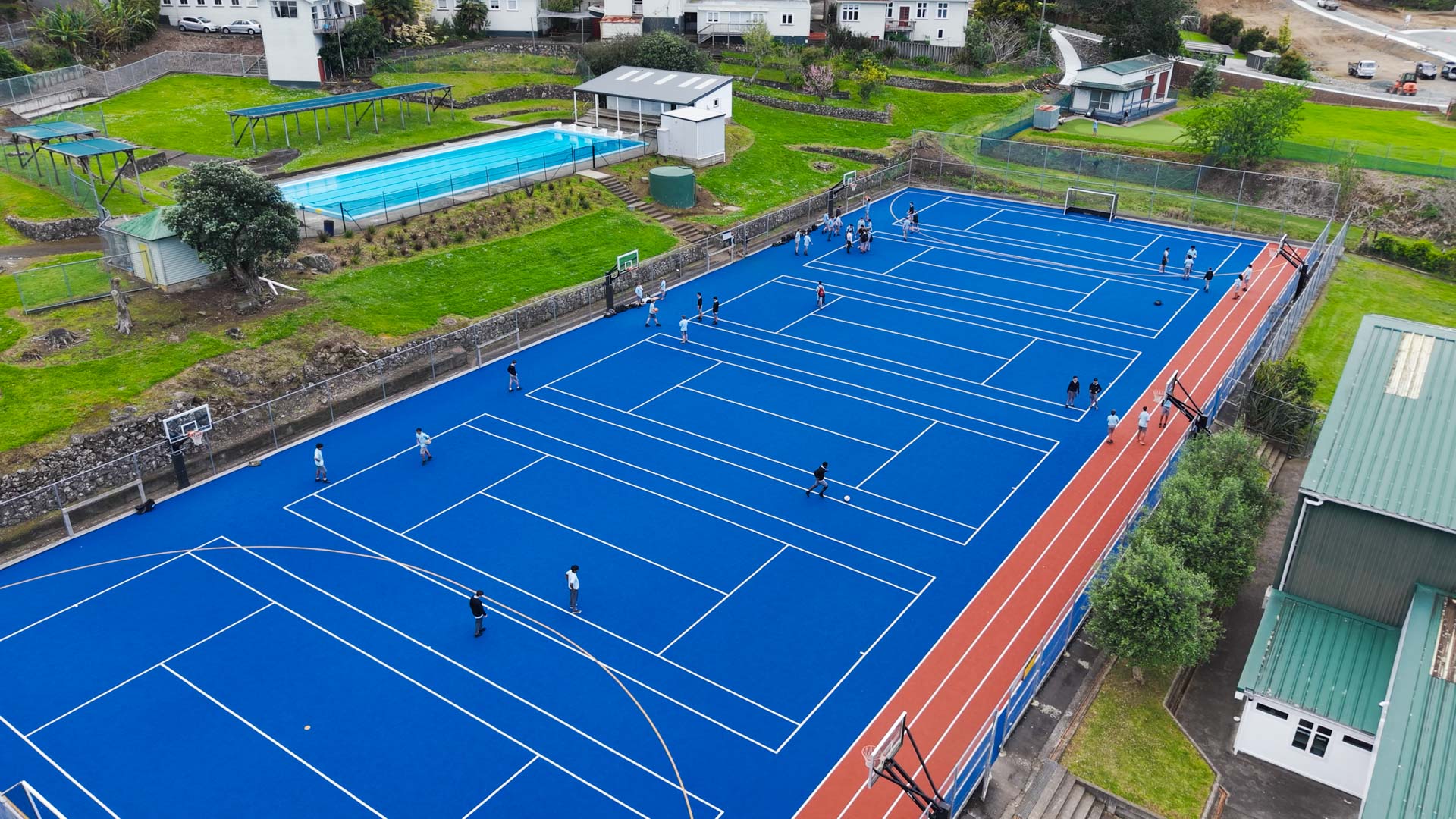 WBHS Tennis court